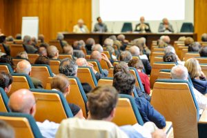 Citizens attending a meeting