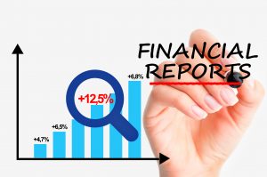 A chart with the title Financial Reports