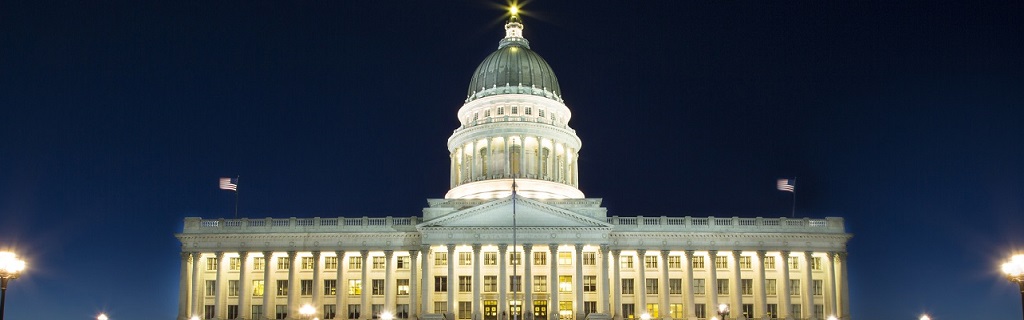 Utah Capitol at Night Courtesy Adobe 